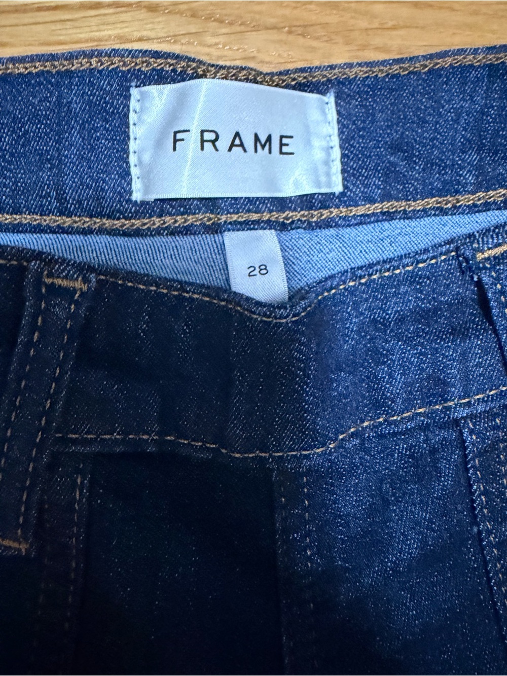 NWT Frame Denim High Rise Wide Leg Dark Blue Women's Jeans